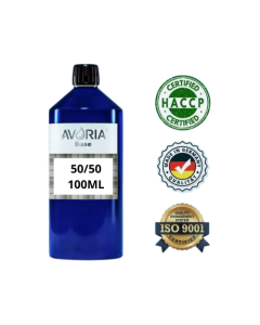 AVORIA - BASE NEUTRA 50/50 DA 100ML A 0MG DI NICOTINA 