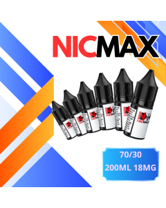 NIC MAX - BASE NEUTRA 70/30 DA 200ML A 18MG DI NICOTINA