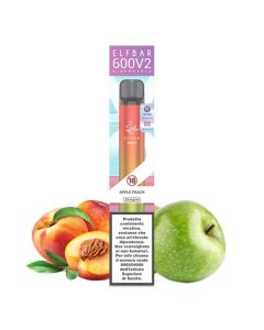 ELF BAR - USA E GETTA 600 V2 - APPLE PEACH 20MG NICOTINA 