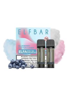 ELF BAR - POD PRECARICATA - 2PZ BLUEBERRY COTTON CANDY 20MG NICOTINA 