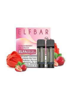 ELF BAR - POD PRECARICATA - 2PZ STRAWBERRY ICE CREAM 20MG NICOTINA 