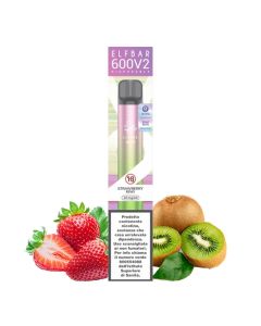 ELF BAR - USA E GETTA 600 V2 - STRAWBERRY KIWI 20MG NICOTINA 