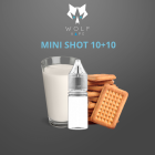 WOLF VAPE - LATTE BISCOTTI - MINI SHOT 10+10