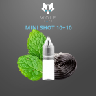 WOLF VAPE - MENTA E LIQUIRIZIA - MINI SHOT 10+10